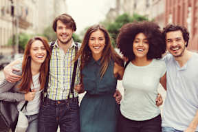 a group of people posing for a picture