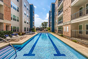 Olympic size pool at Republic at Alamo Heights, San Antonio, TX, 78209