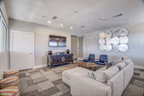 community multimedia room at Republic at Alamo Heights, San Antonio, TX, 78209