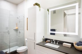 Bathroom With Bathtub at Durham Heights, Houston, TX