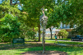 Lush Green Outdoor Spaces at Durham Heights, Houston, Texas