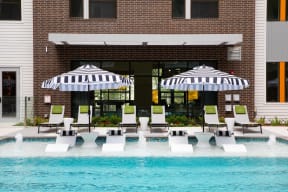 Picturesque Pool And Cabana Setting at Durham Heights, Houston, 77008