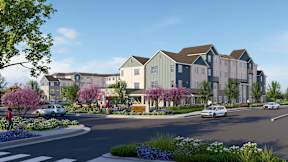 Exterior Street at Terracina at Winding Creek, California