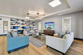 Clubroom With TV at Terracina at Winding Creek, Roseville, CA