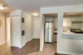 An apartment entryway