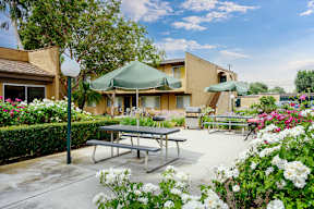 Patio at La Puente Garden Apts, La Puente, CA 91744
