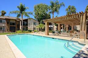 our apartments offer a swimming pool at Oak Terrace Senior Apts, Hemet