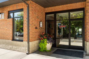 entrance to the building