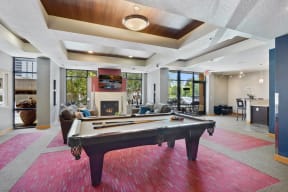 community room pool table
