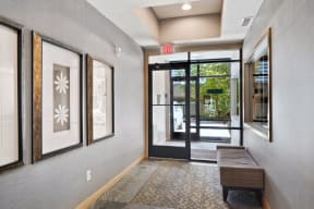 hallway view of interior entrance