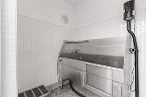 Pet wash station at Crystal Flats in Bentonville, AR