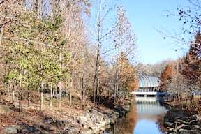 Crystal Bridges in Bentonville AR, located just minutes from Crystal Flats