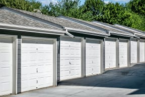 Exterior Garages at Flatwater Apartments in La Vista NE