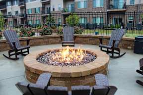 Community Fire Pits at the Sterling at Prairie Trail in Ankeny, IA