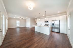 Two and three-bedroom townhomes featuring premium appliances, LVT flooring, garages, custom countertops, custom cabinetry and more at Hawthorne Grove in Rogers, AR