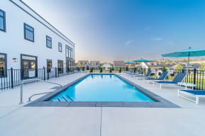 Outdoor pool at Hawthorne Heights in Bentonville, AR