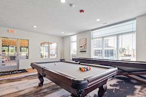 Pool Table at Page Living at Pinnacle Hill in Rogers, AR