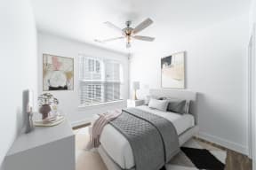 Bedroom with natural lighting at The Benton in Pea Ridge, AR