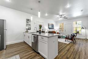 Kitchen with premium appliances at The Benton in Pea Ridge, AR