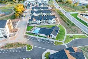 Bird's eye view of pool at The Boulevard in Joplin, MO