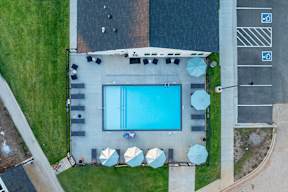 Bird's eye view of pool at The Boulevard in Joplin, MO