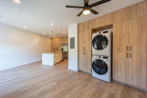 Studio, one and two bedroom apartment homes at The Howard East Central in Bentonville, AR