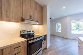 Studio, one and two bedroom apartment homes at The Howard East Central in Bentonville, AR