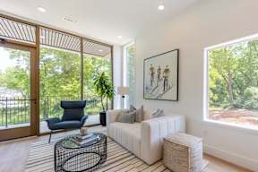 Studio, one and two bedroom apartment homes at The Howard East Central in Bentonville, AR