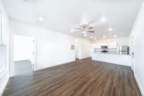 Living Room with ample lighting  at The Benton in Pea Ridge, AR