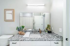Bathroom with Granite Countertops at The Boulevard in Joplin, MO