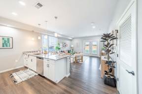 Kitchen with stainless steel appliances at The Boulevard in Joplin, MO