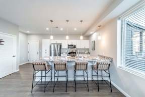 Kitchen with stainless steel appliances at The Boulevard in Joplin, MO