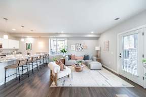 Spacious Living Room at The Boulevard in Joplin, MO