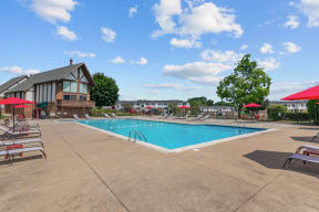 Pool View at Residences at Grand Blanc Apartments - Grand Blanc, MI, Grand Blanc Twp, Michigan