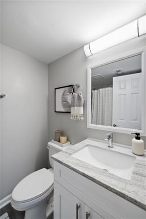 Vanity Lights at Residences at Grand Blanc Apartments - Grand Blanc, MI, Michigan