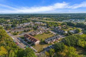 Drone View at Residences at Grand Blanc Apartments - Grand Blanc, MI, Grand Blanc Twp, MI, 48507