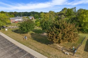 Aerial Forest View at Residences at Grand Blanc Apartments - Grand Blanc, MI, Michigan, 48507