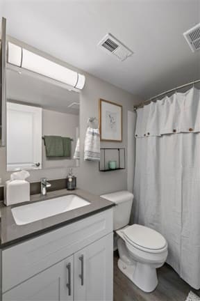 Bathroom at Residences at Grand Blanc Apartments - Grand Blanc, MI, Michigan