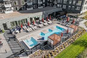 Aerial View Of Community Amenities at The Mera, St Louis Park, MN, Minnesota, 55426