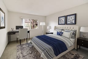 One Bedroom with Furniture at El Dorado Apartments