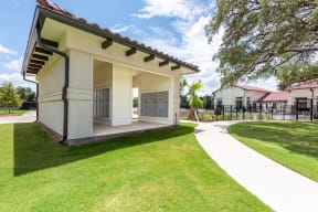 the preserve at ballantyne commons community patio at Avery Ranch, Austin Texas
