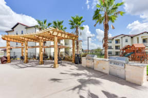 Pool Area and BBQ Grills