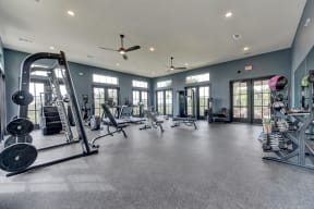 24-Hour Fitness Center in 78747 at Three Hills Luxury Apartments