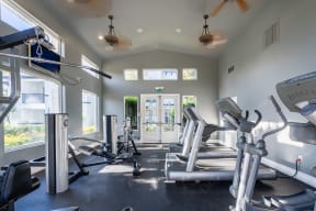 Fitness center at Barrington Place, Rancho Cucamonga, California