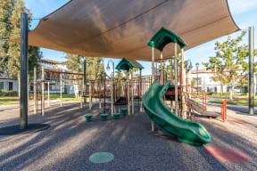 Outdoor kids play area at Barrington Place, Rancho Cucamonga, California