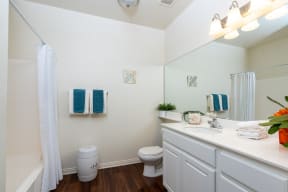 Bathroom at Barrington Place, Rancho Cucamonga, California