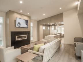 Clubroom with TV at MODE, San Mateo, 94403