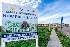 Leasing Sign at Mihir Taylor, Texas