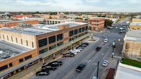 a view of the city from the roof of a building at Mihir Taylor, Texas