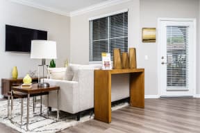 furnished living room at Missions at Chino Hills, Chino Hills, 91709